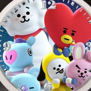 BT21 led lights clock
